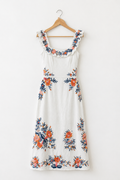 Vestido Midi Bordado Floral