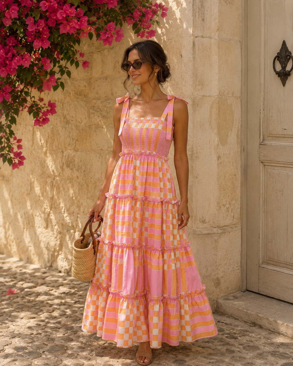 Vestido comprido Rosa